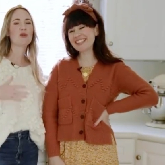 Madewell Bobble Zig Zag Cardigan Sweater sz XS - Picture 2 of 6